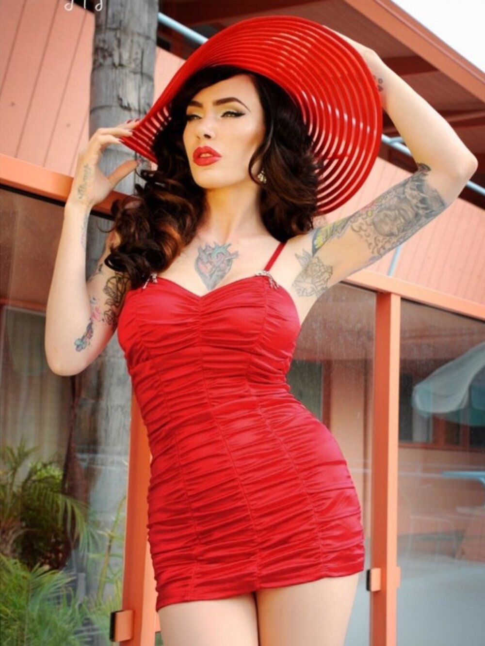 Pinup Couture Red Marilyn Swimsuit